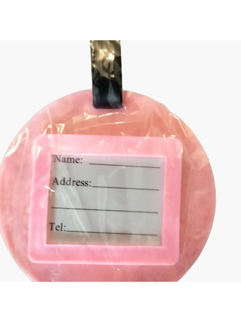Pink Flamingo Luggage Tag ID Card Travel
